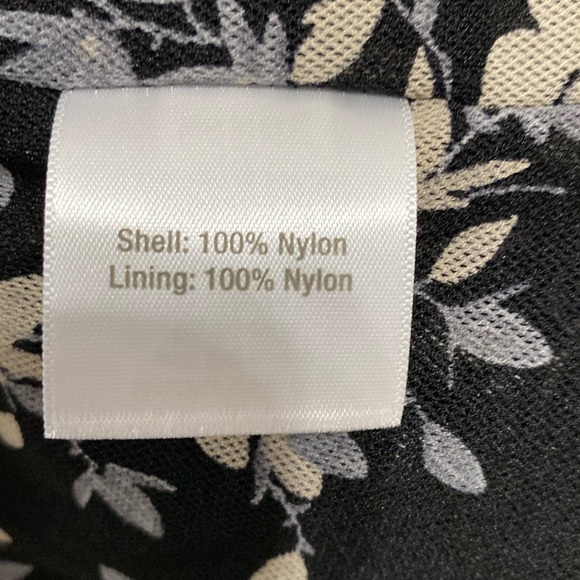 Fit and Flare Black Floral Dress - Picture 6 of 9